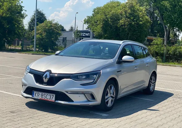 małopolskie Renault Megane cena 49999 przebieg: 109000, rok produkcji 2018 z Kraków